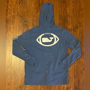 Vineyard Vines Navy Hoodie with football